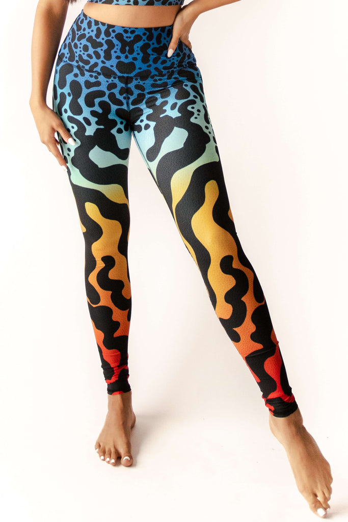 Natures Poison Printed Yoga Leggings front