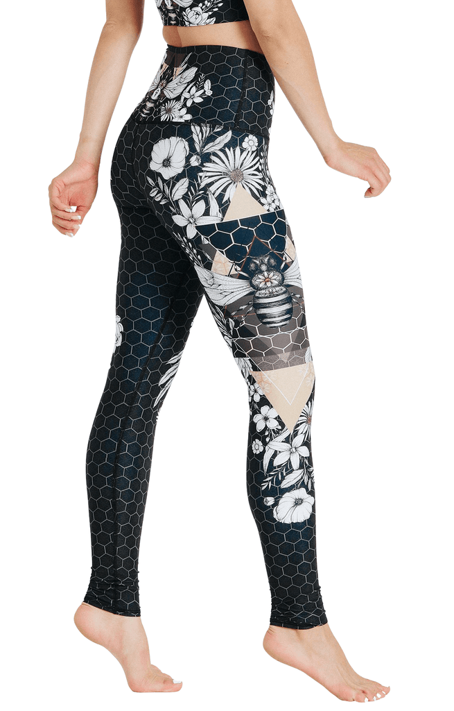 Beeloved Blackout Printed Yoga Legging Right