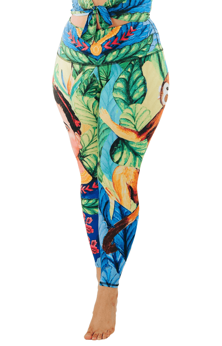 Frida Eco-Friendly Women's Printed Yoga Leggings | Yoga Democracy
