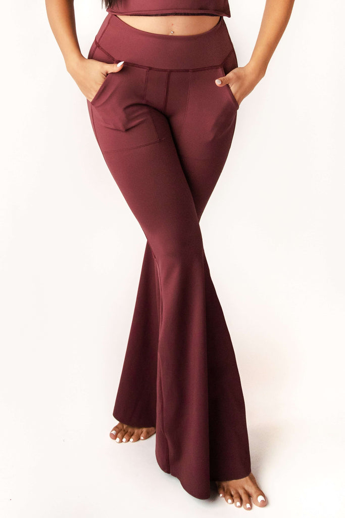 Bell Bottoms 2.0 in Maroon front