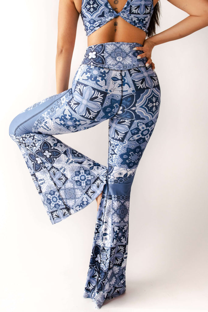 Bell Bottoms 2.0 in Mosaic In Blue back