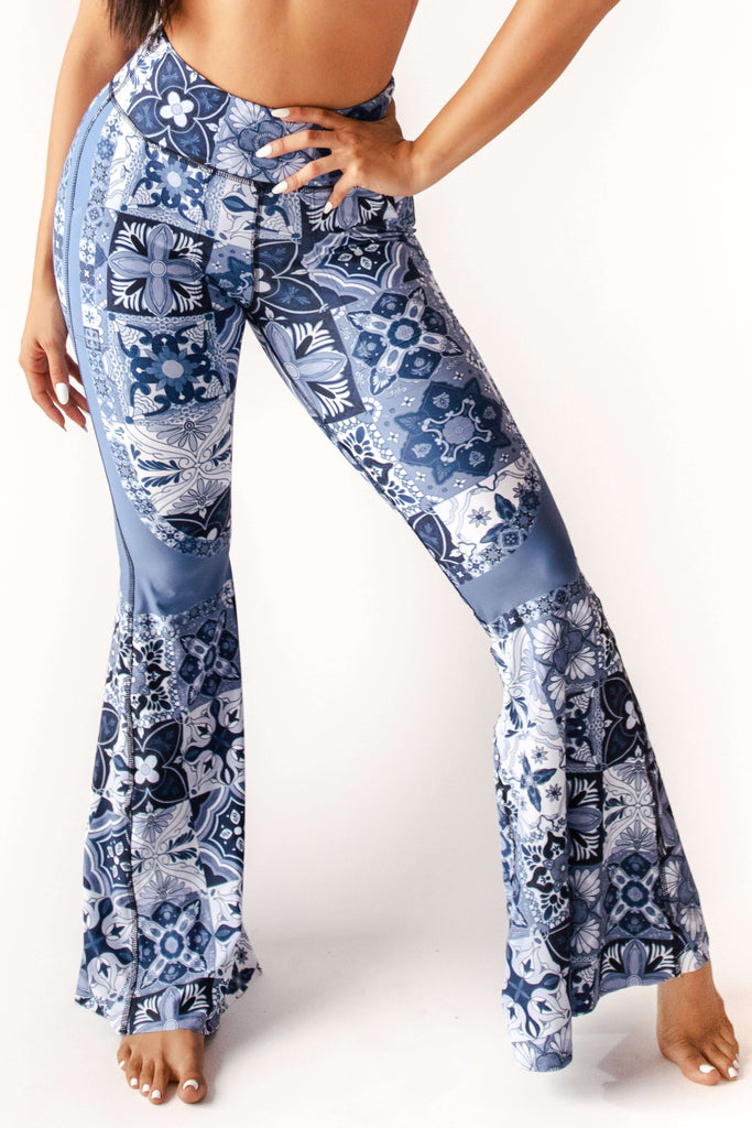 Bell Bottoms 2.0 in Mosaic In Blue front