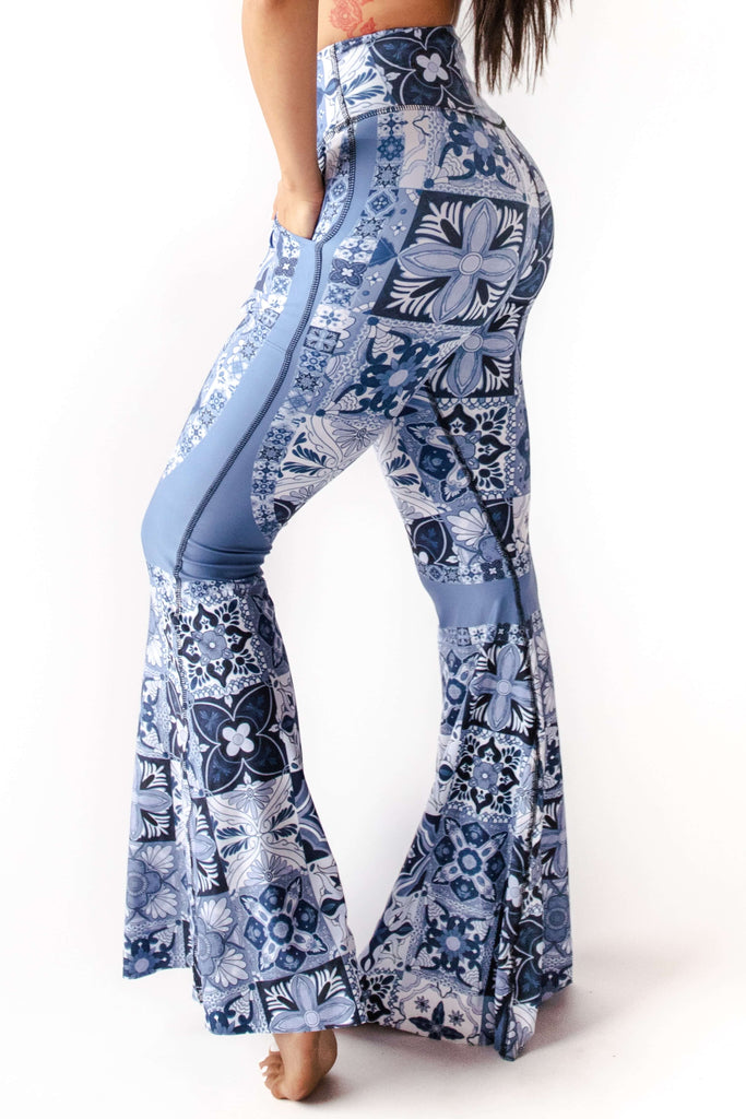 Bell Bottoms 2.0 in Mosaic In Blue close