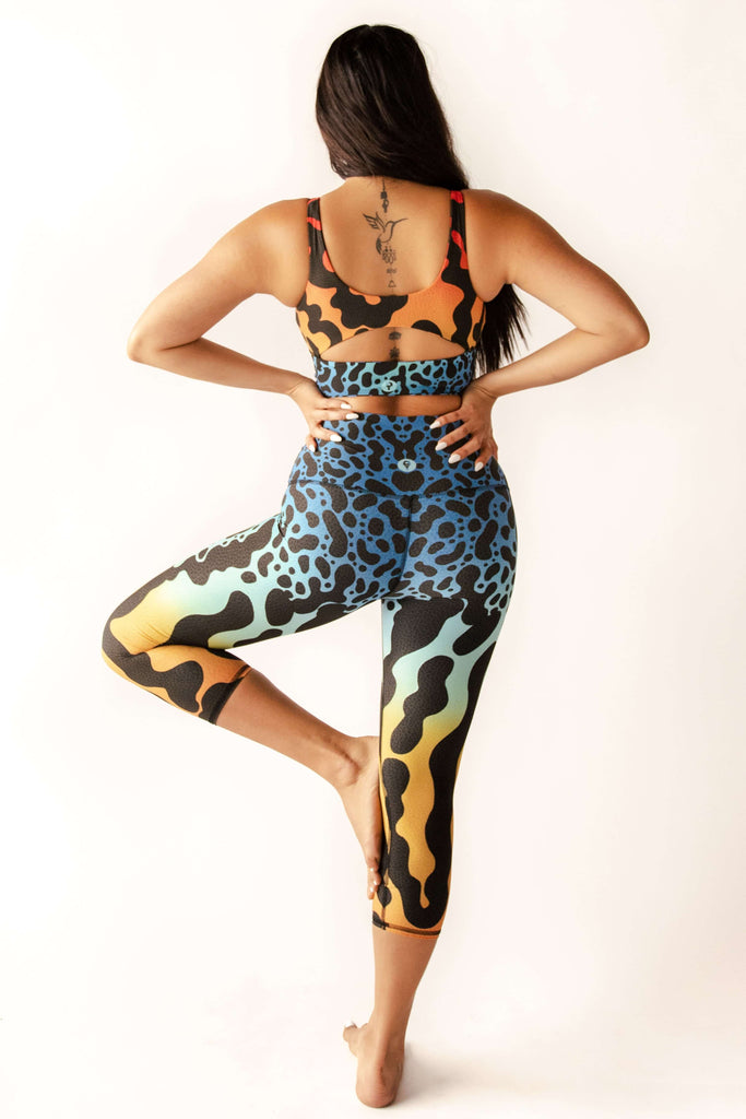Natures Poison Printed Yoga Crops full