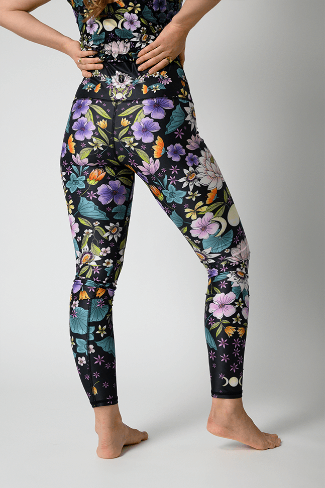 Divine Feminine Printed Yoga Leggings
 back