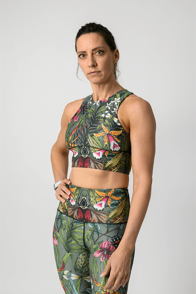 Free Range Sports Bra - Green Thumb
 full