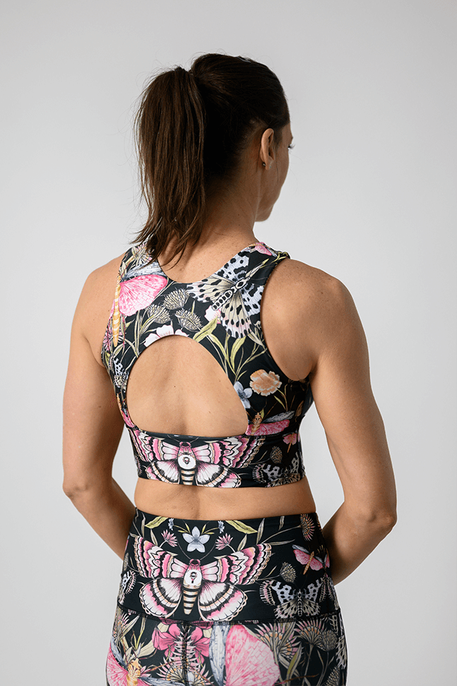 Free Range Sports Bra - Pretty in Black
back