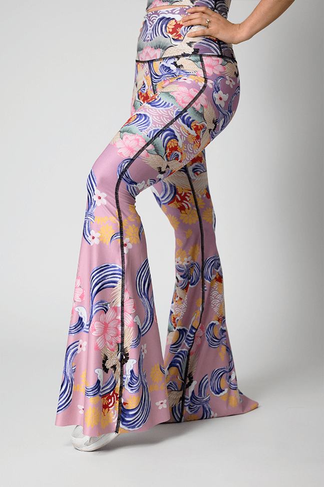 Zen Water Garden Printed Bell Bottoms side