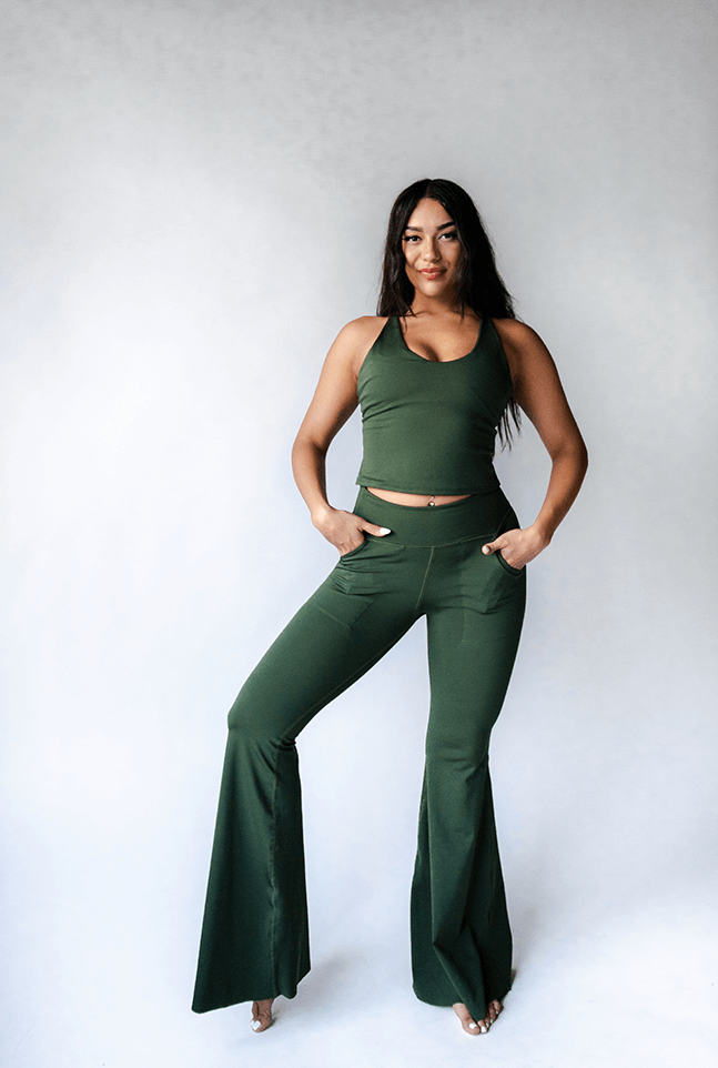 Bell Bottoms 2.0 in Forest Green 