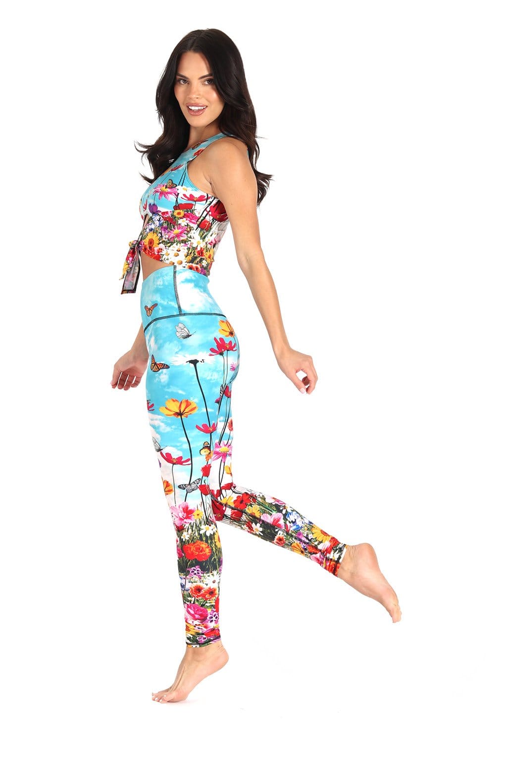 colorful printed yoga leggings by Tulipe Studio on : www..com/