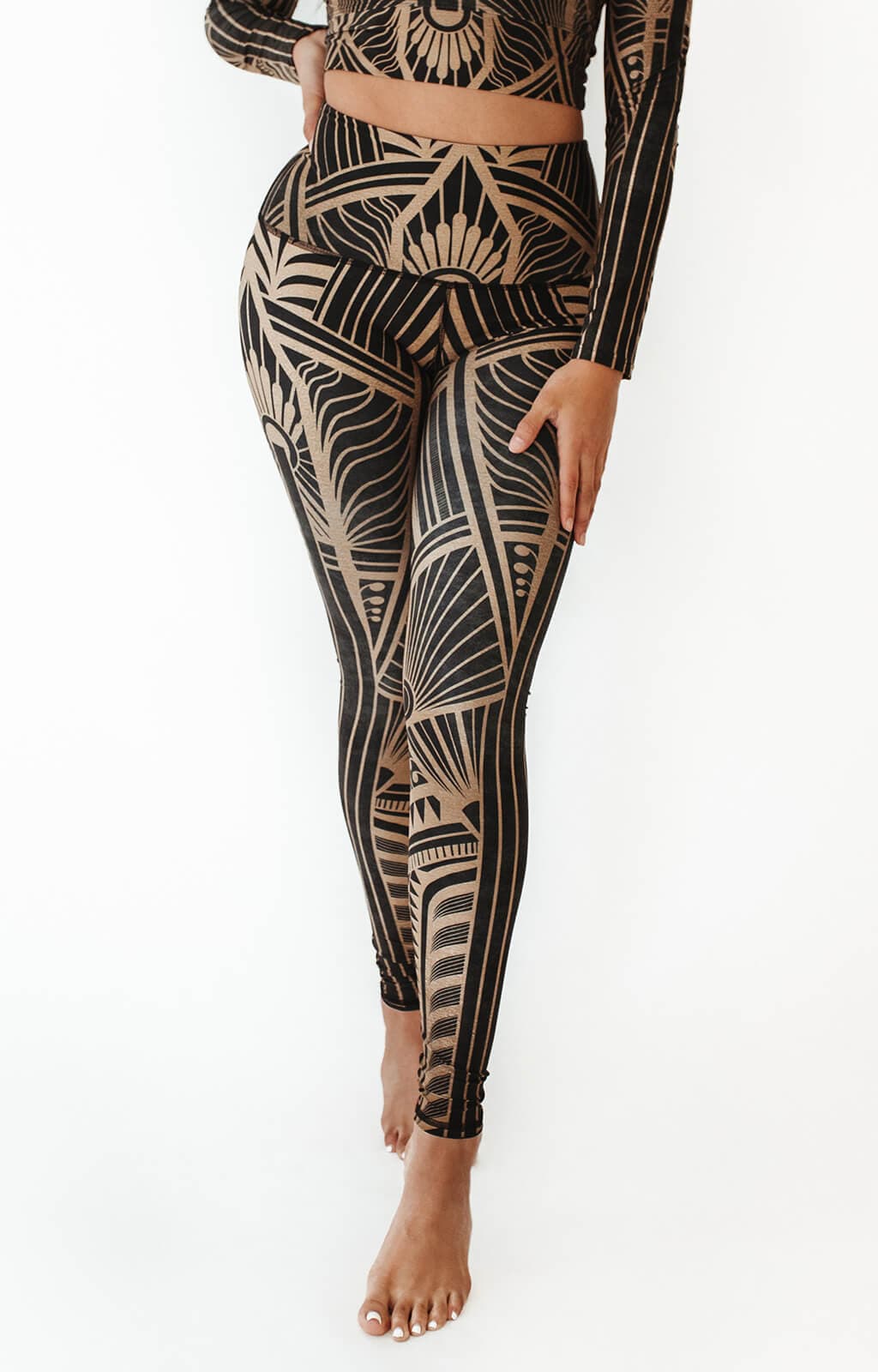 Unique City Chic Leggings  Michele Fauss Abstract Elephant - DiaNoche  Designs