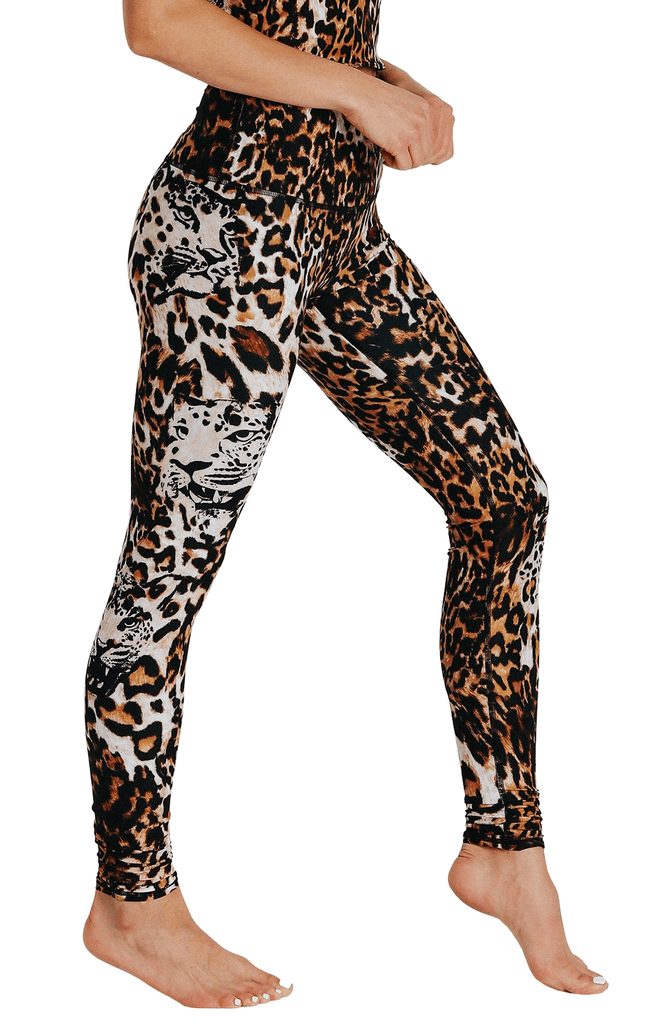 Wildcat Printed Yoga Leggings Right