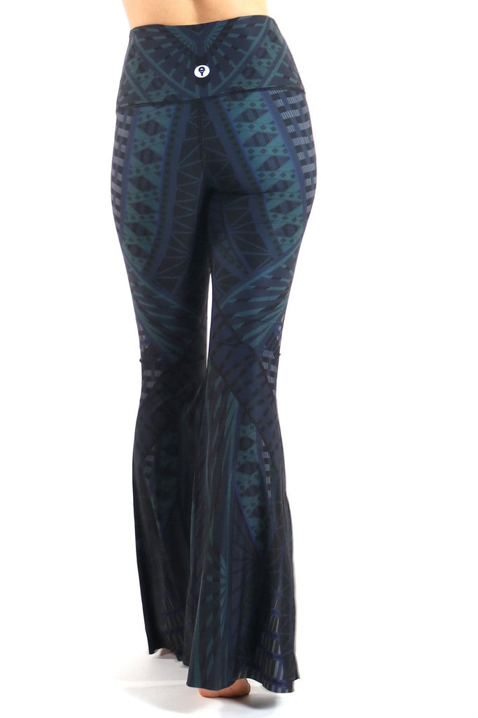 Warrior One Printed Bell Bottoms Back