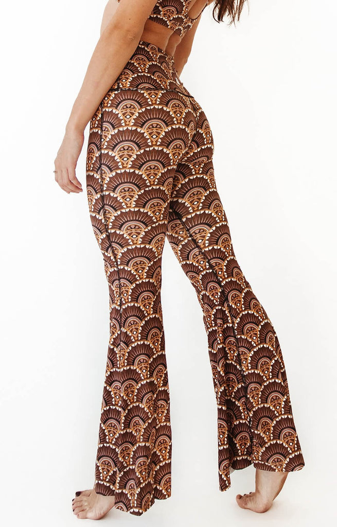 Art Deco Printed Bell Bottoms Right