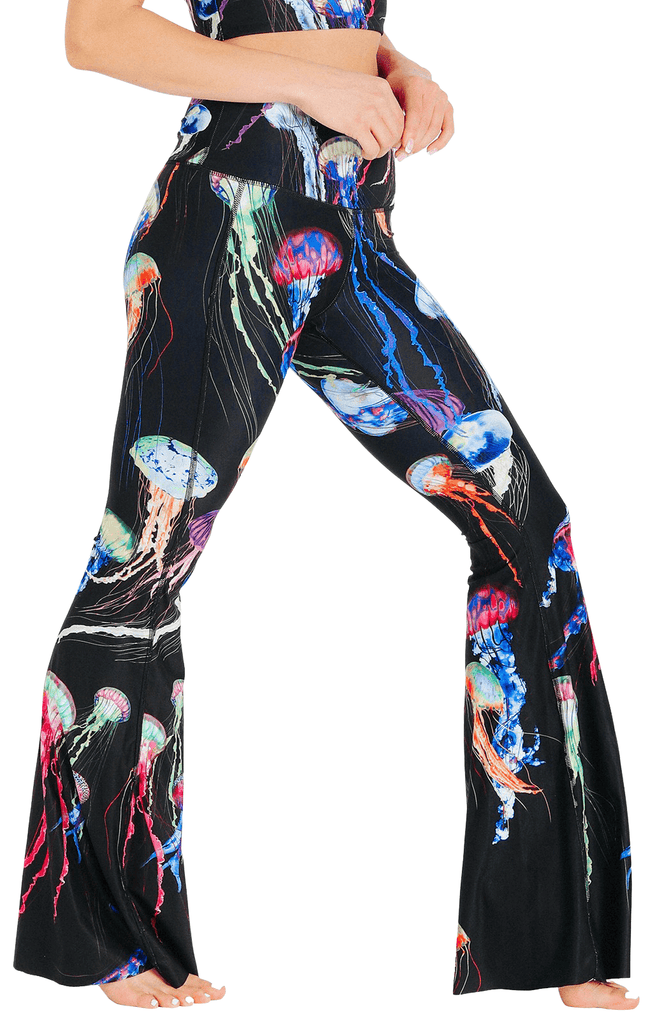 Electric Flow Printed Bell Bottoms Right Side