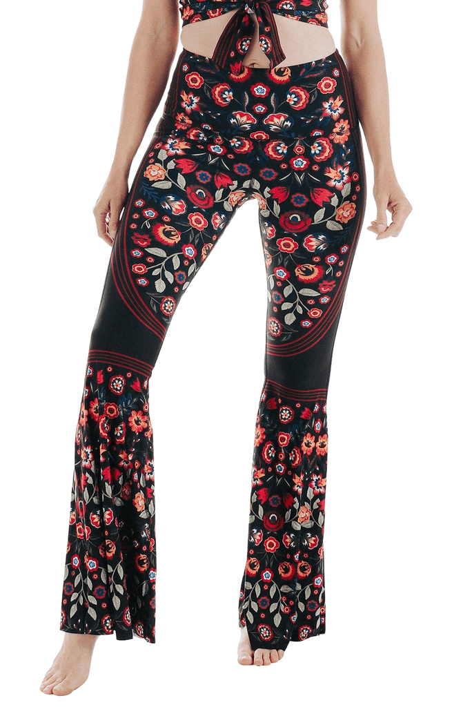 Folklore Printed Bell Bottoms front