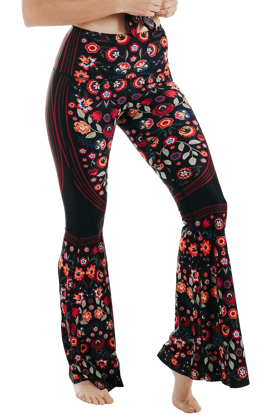 ASOS DESIGN flare leggings in floral print