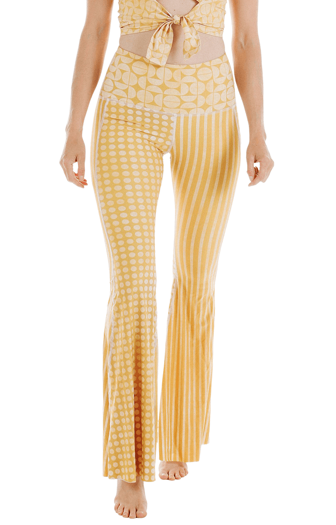 Golden Girl Printed Bell Bottoms Front View
