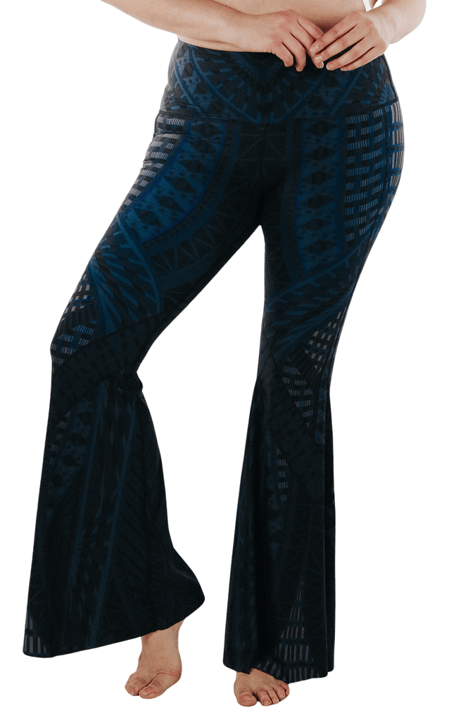Warrior One Printed Bell Bottoms Plus SIze