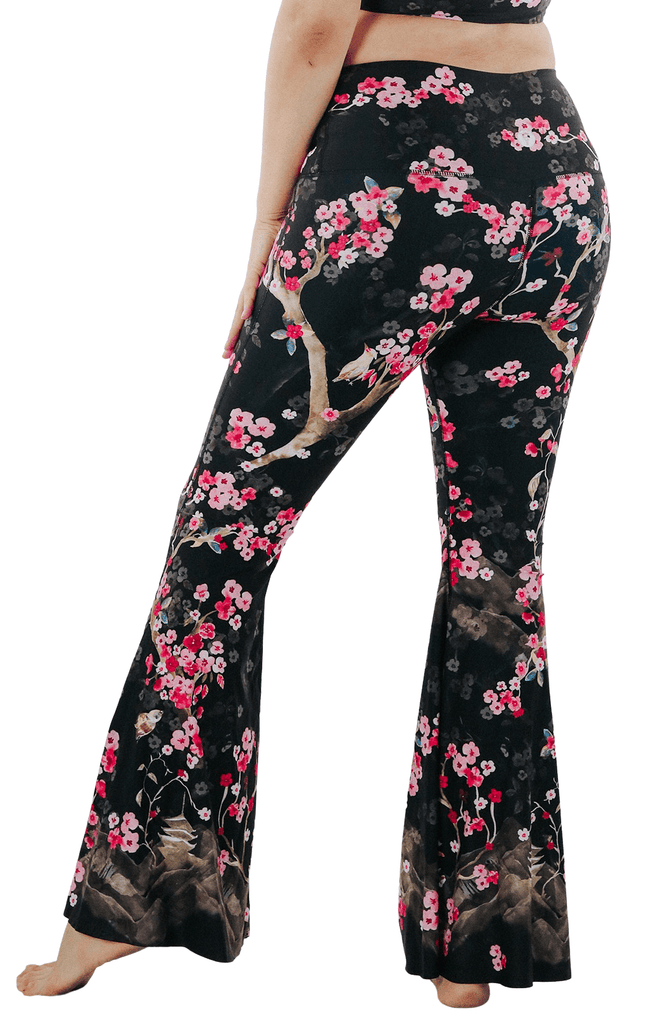 Cherry Bloomin Printed Bell Bottoms Plus 