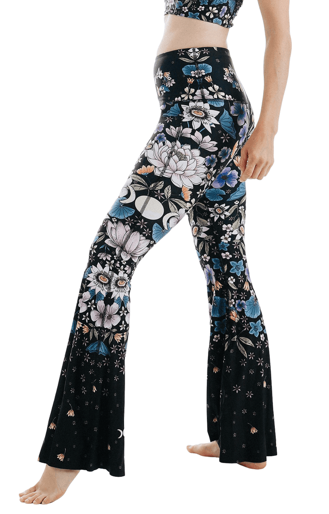 Divine Feminine Printed Bell Bottoms Right Side View