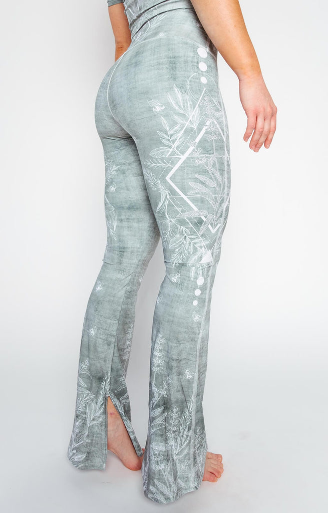 Split Flare Pant In Pure Sage Left