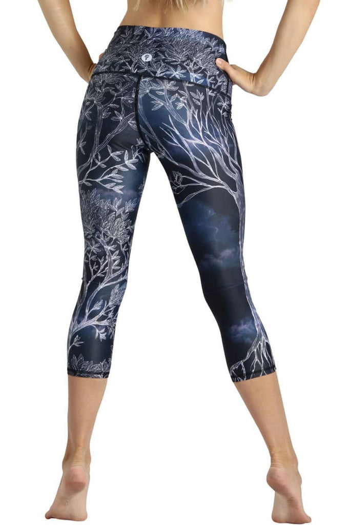 Yoga Democracy Leggings Root to Rise Printed Yoga Crops