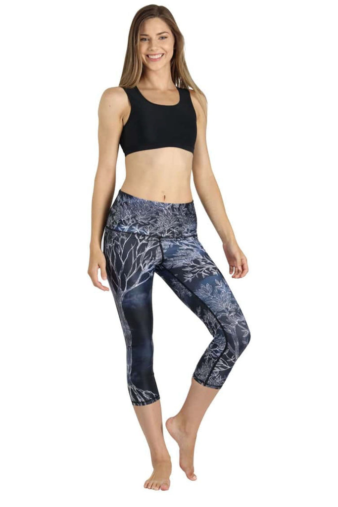 Yoga Democracy Leggings Root to Rise Printed Yoga Crops