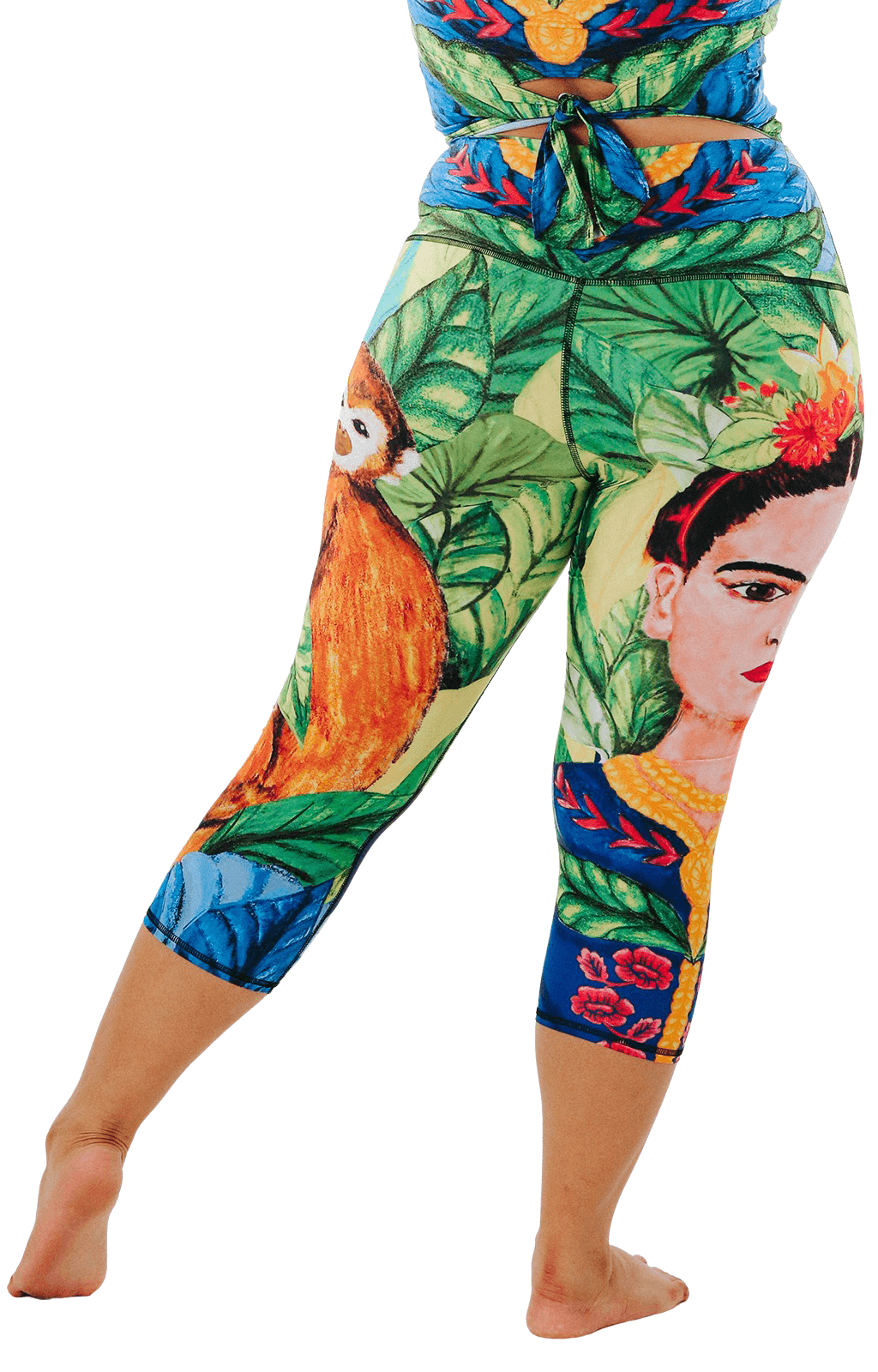 Yoga Democracy Kahlo Printed Yoga Legging - Mukha Yoga