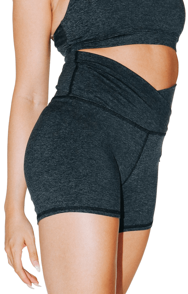Movement Short in Charcoal Heather left