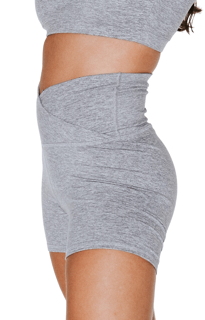 Movement Short in Silver Heather left