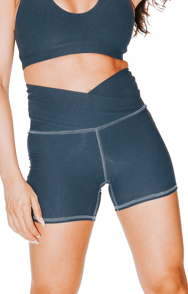 Movement Short in Steele Gray front