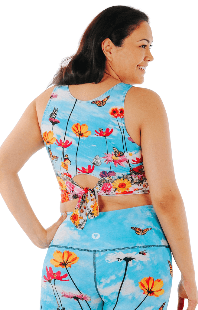 Reversible Knot Top in Flower Bomb Plus Size