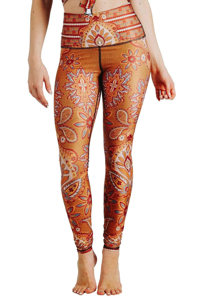 Yoga Democracy  Rad Paisley Printed Yoga Leggings