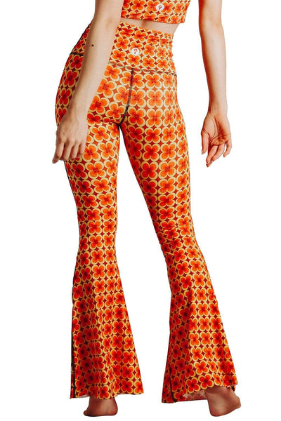 COSMIC BELL BOTTOM EMBROIDERED TROUSER - orangejeansco