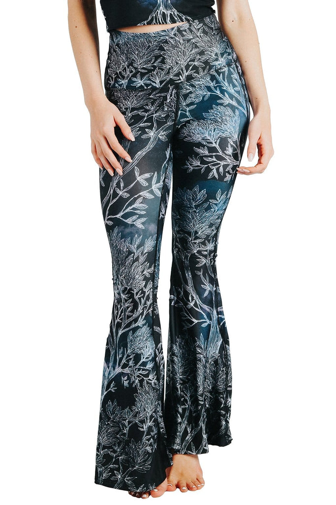 Yoga Democracy Leggings Root To Rise Printed Bell Bottoms