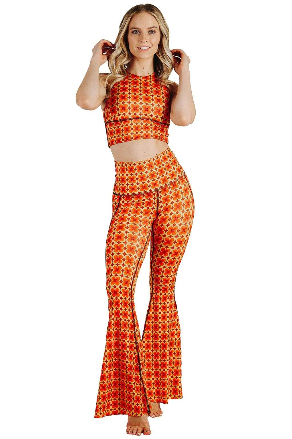 Rita Flare Pantswomen's High Waist Flare Yoga Pants - Spandex Fitness &  Dance Trousers