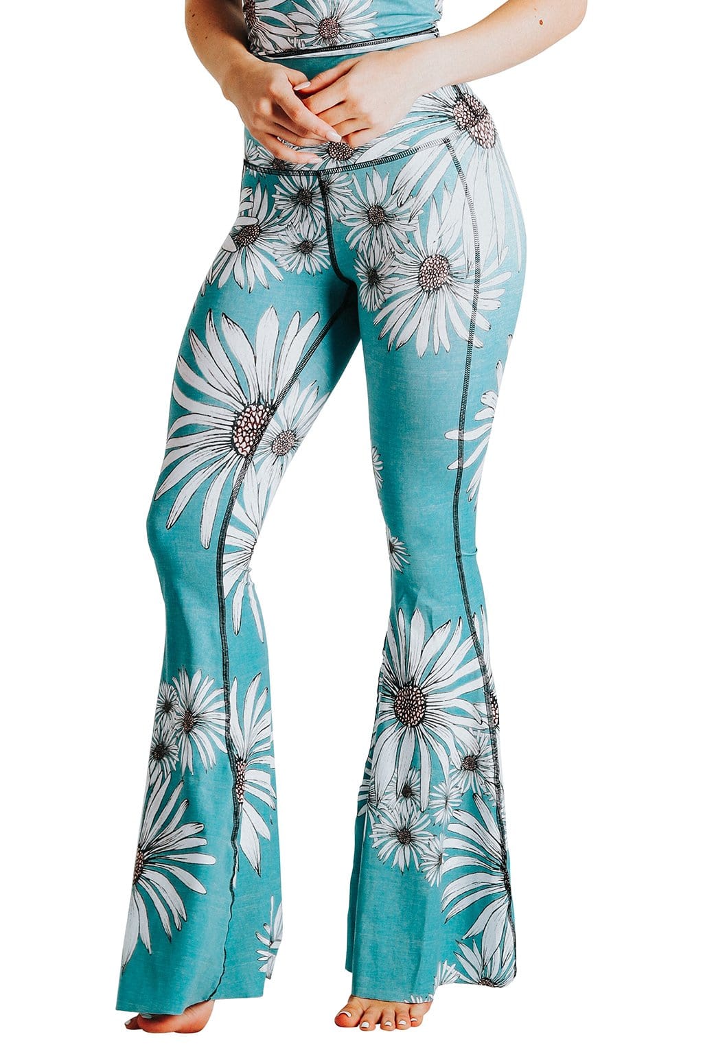Hippie Flowers Bellbottom Jeans Size 28, Brand