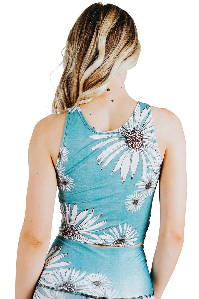 Yoga Democracy Tops Reversible Knot Top in Flower Child