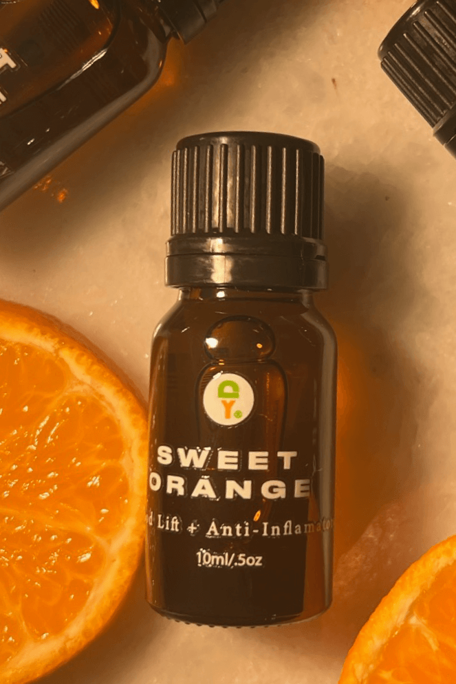 Yoga Democracy sweet orange essential oil- Cold-pressed from fruit peels, sourced from Brazil & with a sweet citrus aroma. 10ml of pure natural goodness in every bottle