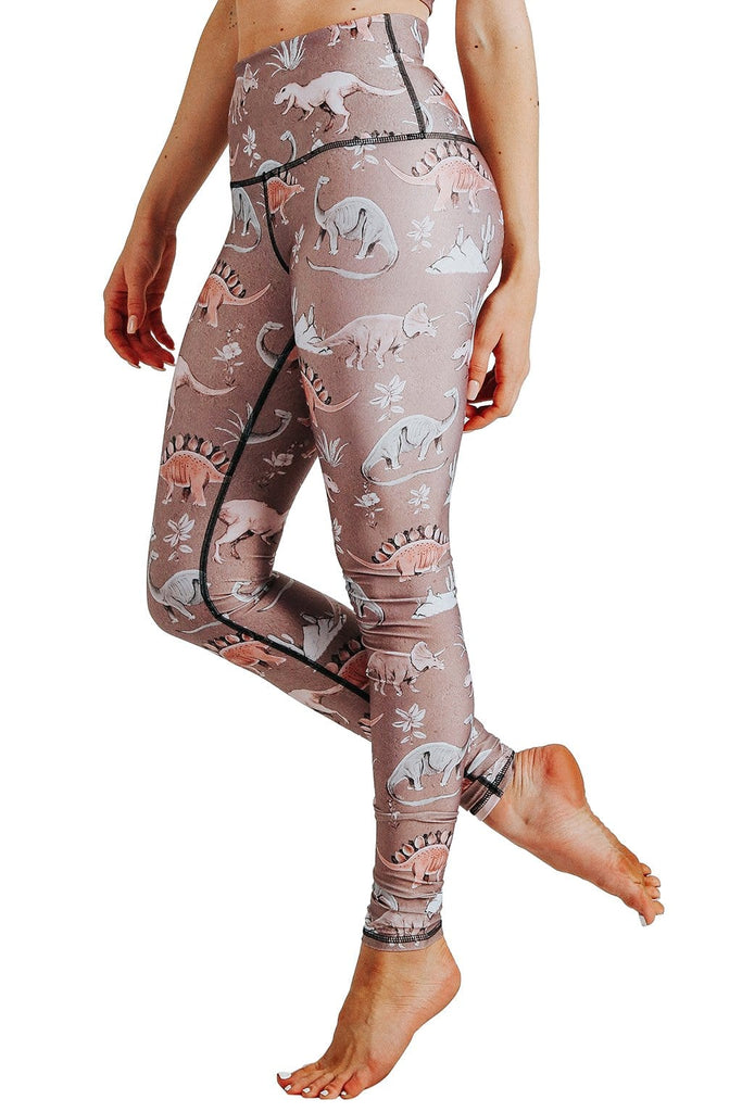 Yoga Democracy  Stokasaurus Printed Yoga Leggings